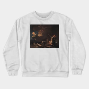 Fingal Sees the Ghosts of his Forefathers by Moonlight by Nicolai Abildgaard Crewneck Sweatshirt